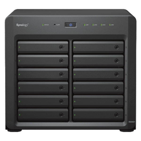 SYNOLOGY DiskStation DS2422+ 12à24Bay Ryzen V1500B 4cores 4GB 4x1G-RJ45 36M